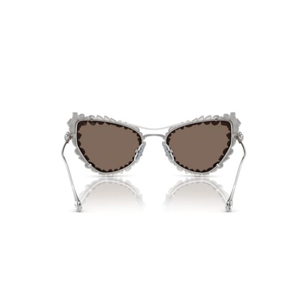 2 in 1 clip-on sunglasses Statement, Cat-eye shape, SK7011, White - Image 5