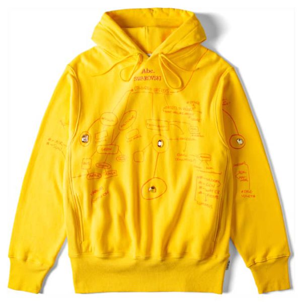 ADVISORY BOARD CRYSTALS Colored Objects hoodie, Yellow - Image 2