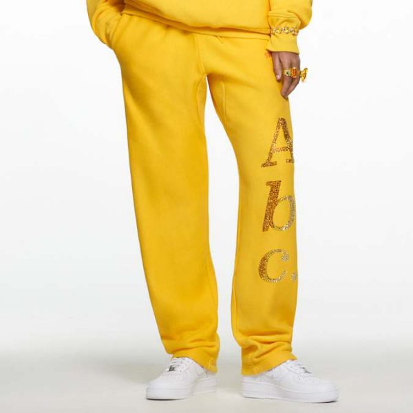 ADVISORY BOARD CRYSTALS Colored Objects sweatpants, Yellow