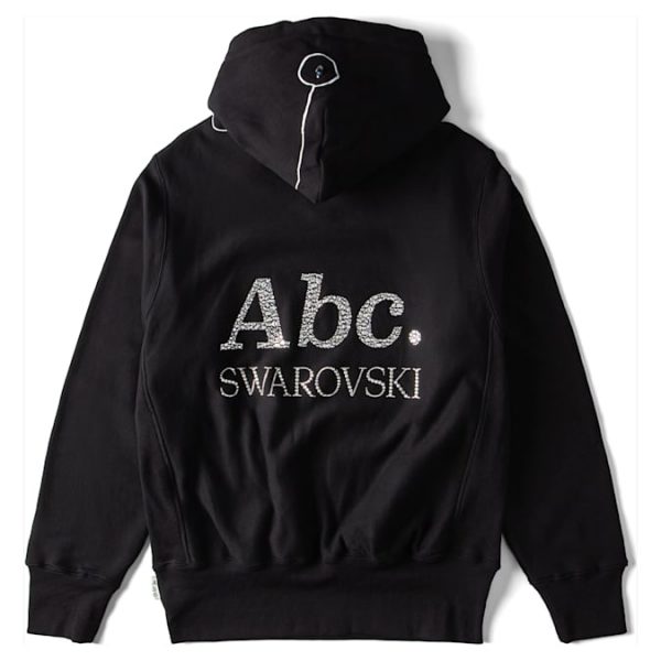 ADVISORY BOARD CRYSTALS Dazzling Colorless Objects hoodie, Black - Image 3