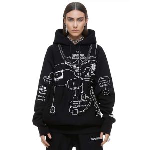ADVISORY BOARD CRYSTALS Dazzling Colorless Objects hoodie, Black