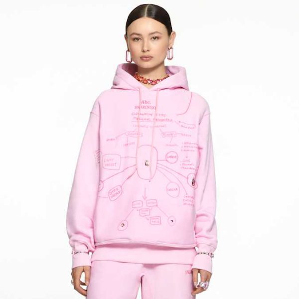 ADVISORY BOARD CRYSTALS Explanation of the Foregoing Phenomena hoodie, Pink