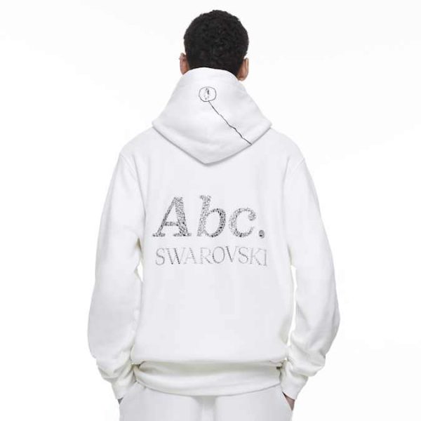 ADVISORY BOARD CRYSTALS Gray Objects Displaced by Refraction hoodie, White - Image 5