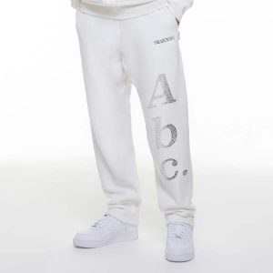 ADVISORY BOARD CRYSTALS Gray Objects Displaced by Refraction sweatpants, White