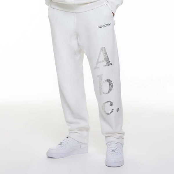 ADVISORY BOARD CRYSTALS Gray Objects Displaced by Refraction sweatpants, White