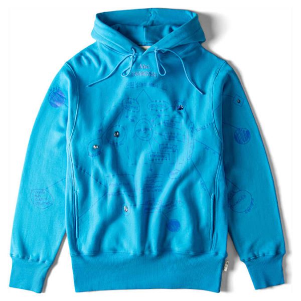 ADVISORY BOARD CRYSTALS Subjective Halos hoodie, Blue - Image 2