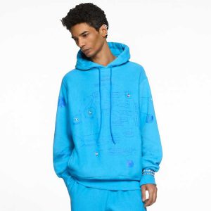 ADVISORY BOARD CRYSTALS Subjective Halos hoodie, Blue