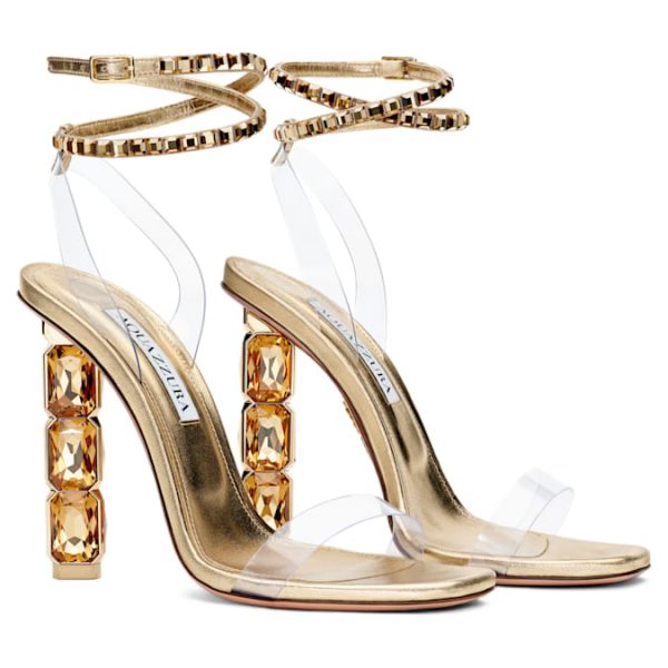 AQUAZZURA Aura sandal Soft gold tone - Image 2