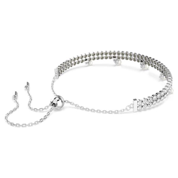 Ariana Grande x Swarovski bracelet Crystal pearl, Round cut, White, Rhodium plated - Image 6