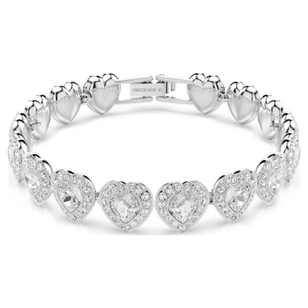 Ariana Grande x Swarovski bracelet Mixed cuts, Heart, White, Rhodium plated - Image 2