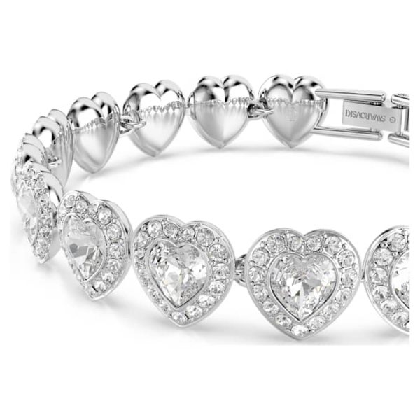 Ariana Grande x Swarovski bracelet Mixed cuts, Heart, White, Rhodium plated - Image 5