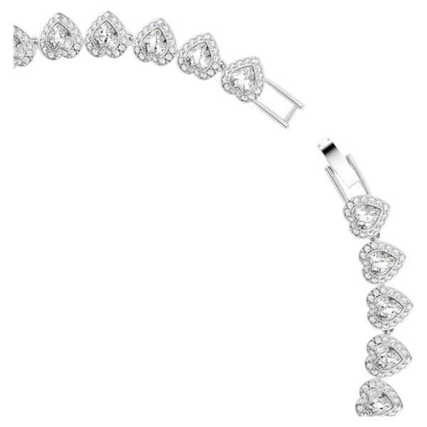 Ariana Grande x Swarovski necklace Mixed cuts, Heart, White, Rhodium plated - Image 4