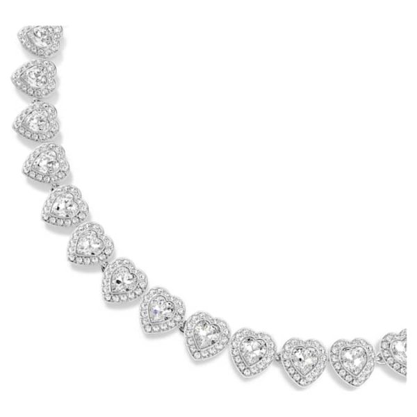 Ariana Grande x Swarovski necklace Mixed cuts, Heart, White, Rhodium plated - Image 5