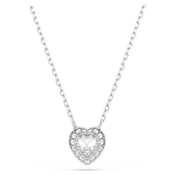 Ariana Grande x Swarovski pendant Mixed cuts, Heart, White, Rhodium plated - Image 2