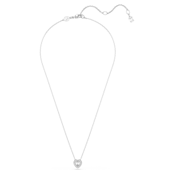 Ariana Grande x Swarovski pendant Mixed cuts, Heart, White, Rhodium plated - Image 3