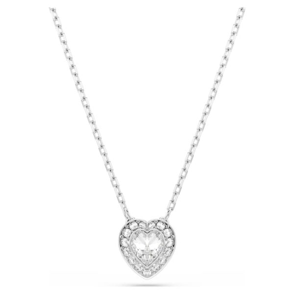 Ariana Grande x Swarovski set Mixed cuts, Heart, White, Rhodium plated - Image 6