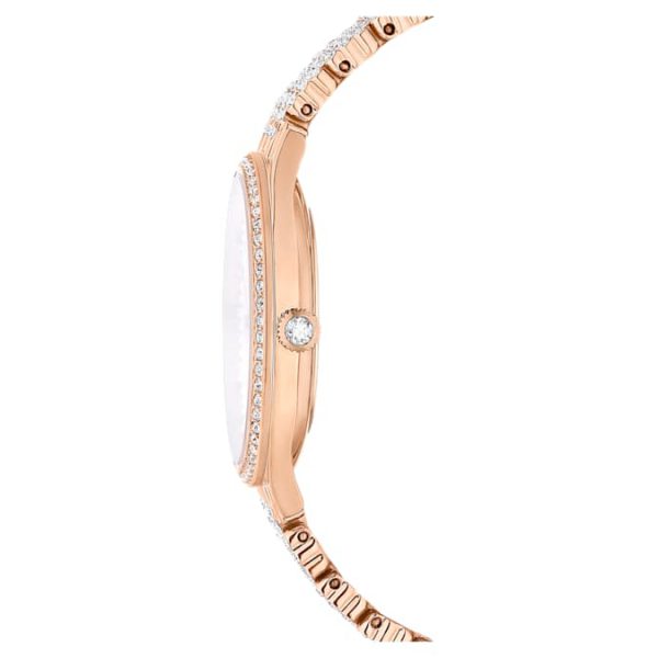 Attract watch Swiss Made, Full pavé, Crystal bracelet, Rose gold tone, Rose gold-tone finish - Image 7