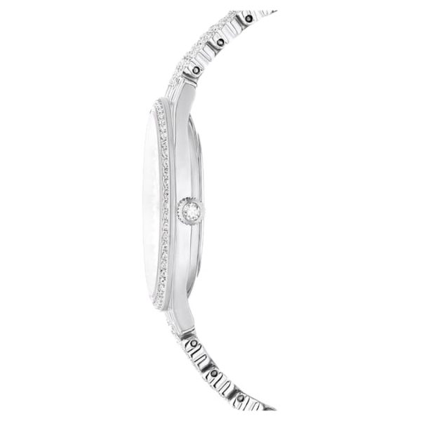 Attract watch Swiss Made, Full pavé, Crystal bracelet, Silver tone, Stainless steel - Image 7