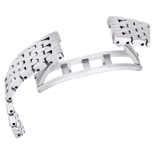 Attract watch Swiss Made, Full pavé, Crystal bracelet, Silver tone, Stainless steel - Image 8