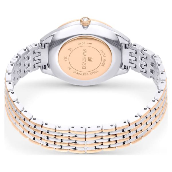 Attract watch Swiss Made, Pavé, Crystal bracelet, Rose gold tone, Mixed metal finish - Image 4