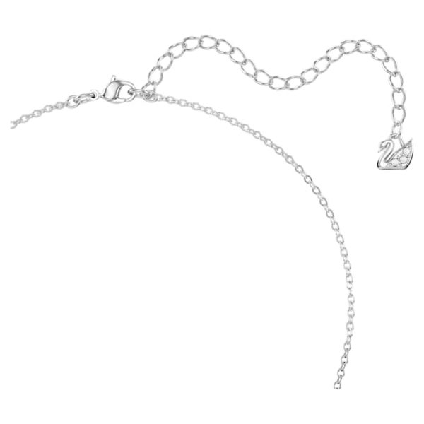 Bella V pendant Round cut, Pink, Rhodium plated - Image 5
