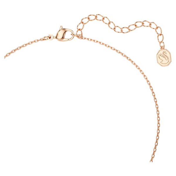 Bella V set Round cut, White, Rose gold-tone plated - Image 4