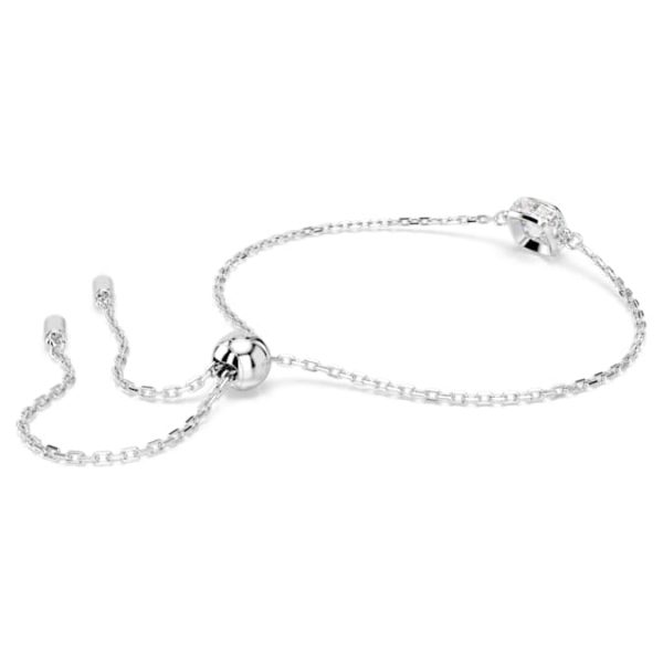 Birthstone bracelet Square cut, April, White, Rhodium plated - Image 5