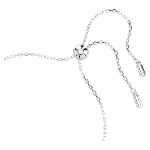 Birthstone bracelet Square cut, March, Blue, Rhodium plated - Image 3