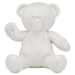 Build-A-Bear Limited edition, Fully encrusted collectible featuring Swarovski® crystals, Teddy bear, Gray