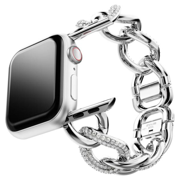 Chain strap For Apple Watch® 40mm & 41mm, Silver tone, Stainless steel - Image 4