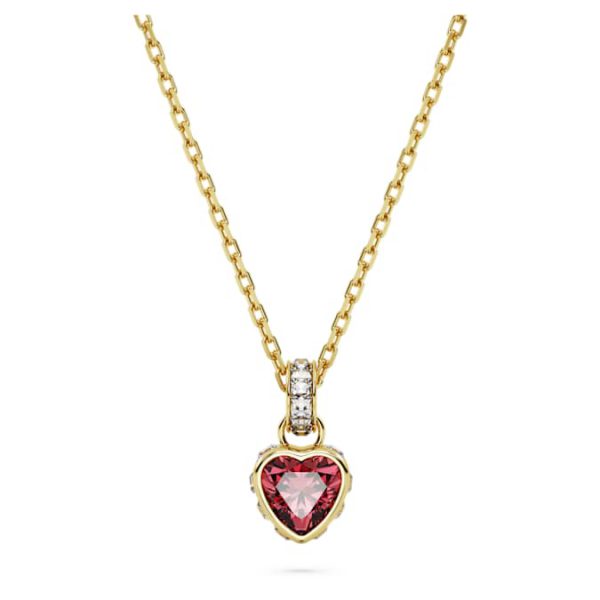 Chroma pendant Heart, Red, Gold-tone plated - Image 2