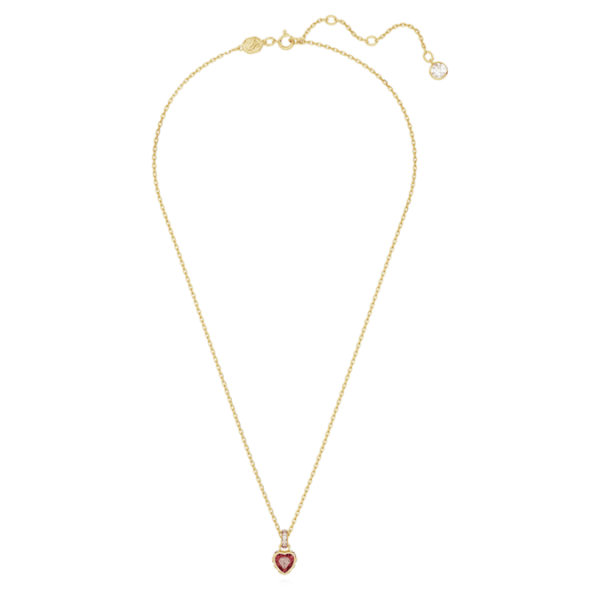 Chroma pendant Heart, Red, Gold-tone plated - Image 3