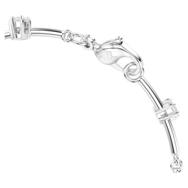 Constella bracelet Crystal pearl, Round cuts, White, Rhodium plated - Image 4