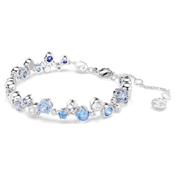 Constella bracelet Mixed cuts, Blue, Rhodium plated - Image 3