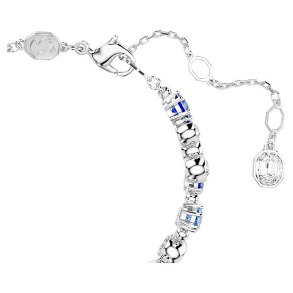 Constella bracelet Mixed cuts, Blue, Rhodium plated - Image 4