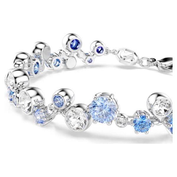 Constella bracelet Mixed cuts, Blue, Rhodium plated - Image 5