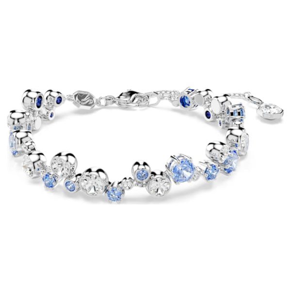 Constella bracelet Mixed cuts, Blue, Rhodium plated - Image 7