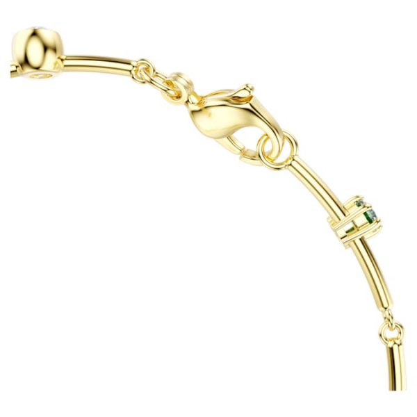 Constella bracelet Mixed cuts, Green, Gold-tone plated - Image 4