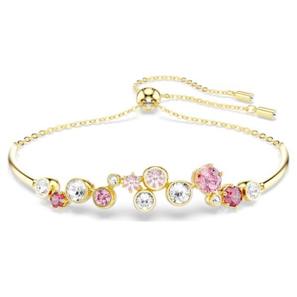 Constella bracelet Mixed cuts, Multicolored, Gold-tone plated - Image 2