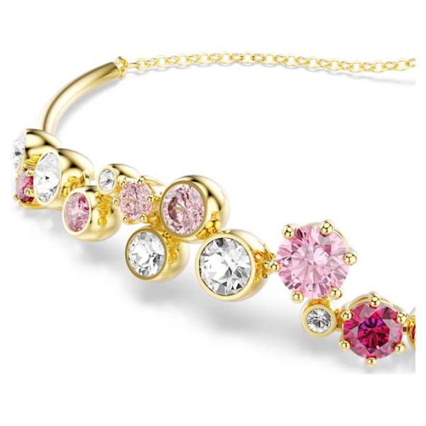 Constella bracelet Mixed cuts, Multicolored, Gold-tone plated - Image 5