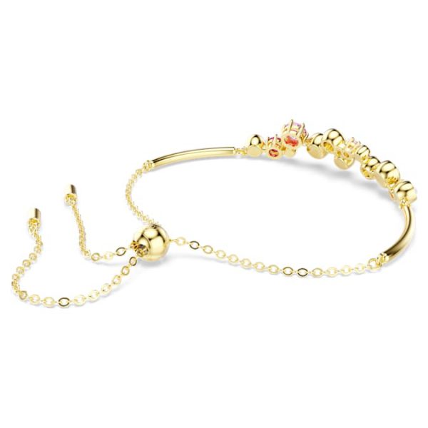 Constella bracelet Mixed cuts, Multicolored, Gold-tone plated - Image 6
