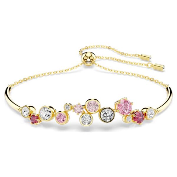 Constella bracelet Mixed cuts, Multicolored, Gold-tone plated - Image 8