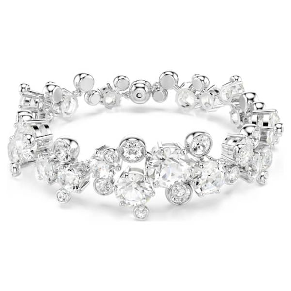 Constella bracelet Mixed cuts, White, Rhodium plated - Image 2