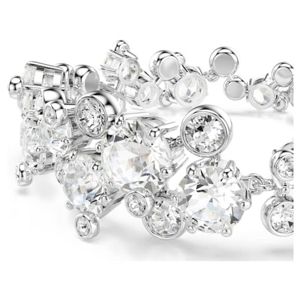 Constella bracelet Mixed cuts, White, Rhodium plated - Image 5