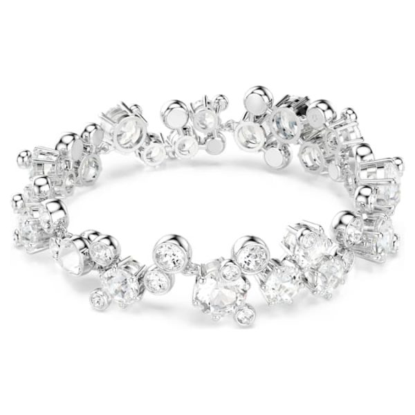 Constella bracelet Mixed cuts, White, Rhodium plated - Image 6