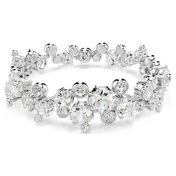 Constella bracelet Mixed cuts, White, Rhodium plated - Image 9