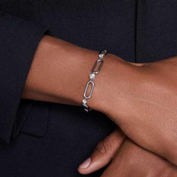 Constella bracelet White, Rhodium plated - Image 6