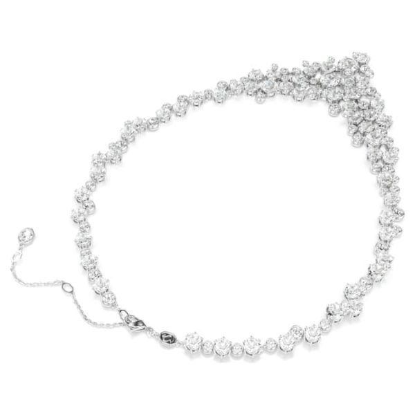 Constella necklace Mixed cuts, Clasp, White, Rhodium plated - Image 6