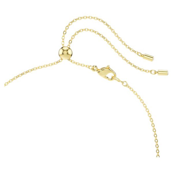 Constella necklace Mixed cuts, Green, Gold-tone plated - Image 5