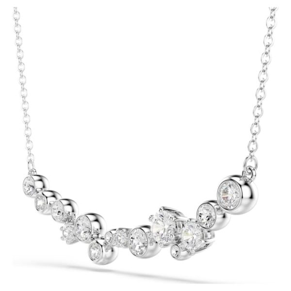 Constella necklace Mixed cuts, White, Rhodium plated - Image 4
